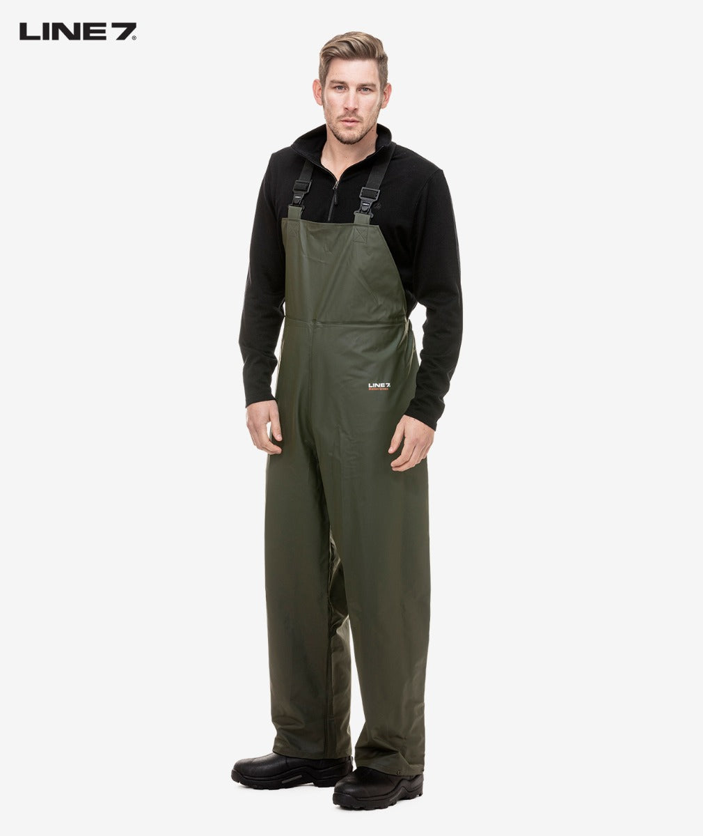 Men's Station Green Waterproof Bib Trouser (Green) Line – Line